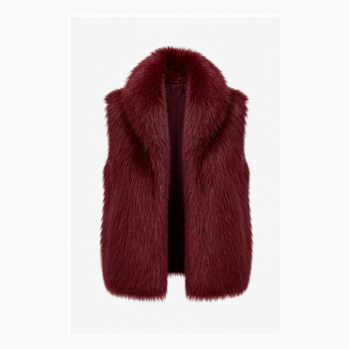 Shaggy Faux Fur Bodywarmer - One Size