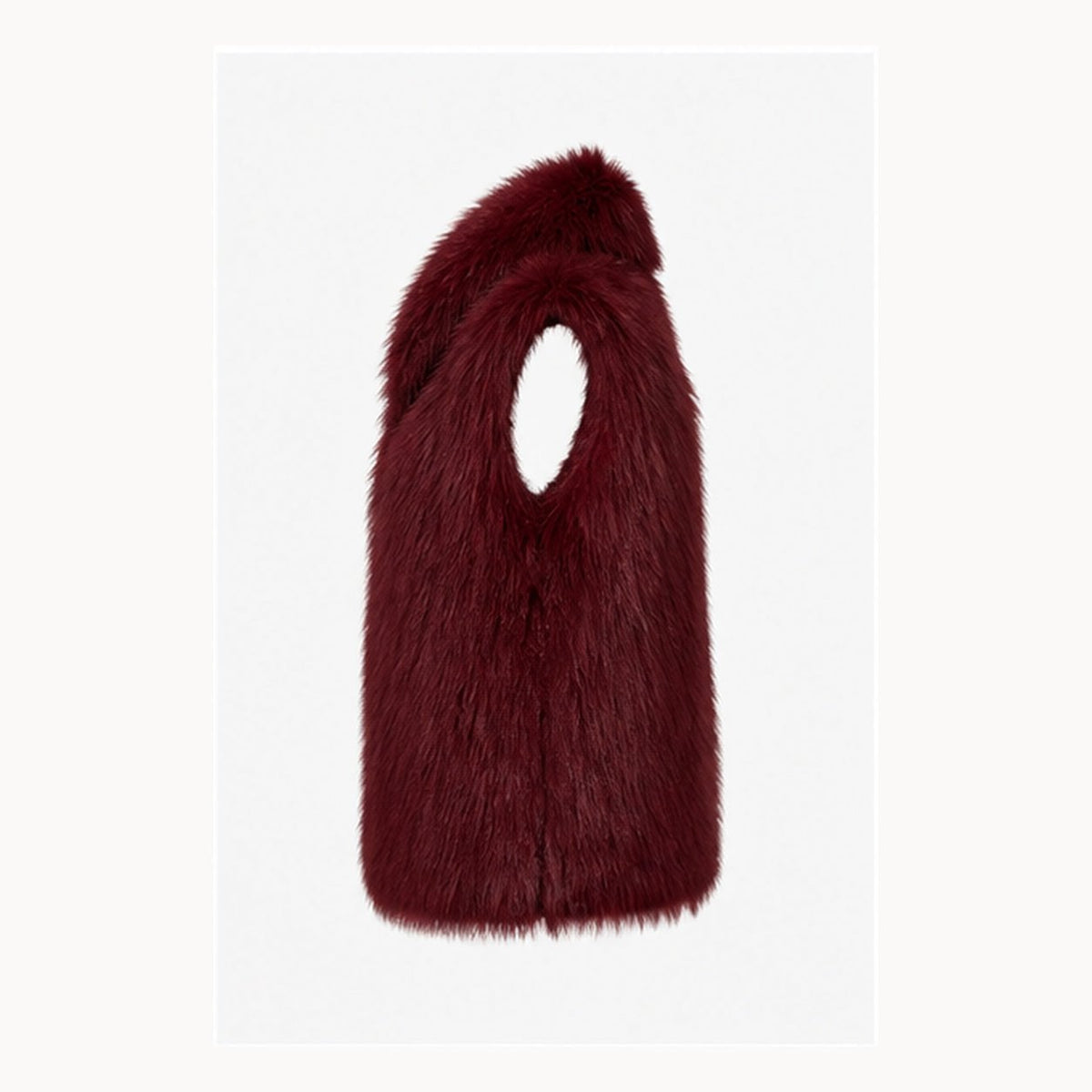 Shaggy Faux Fur Bodywarmer - One Size