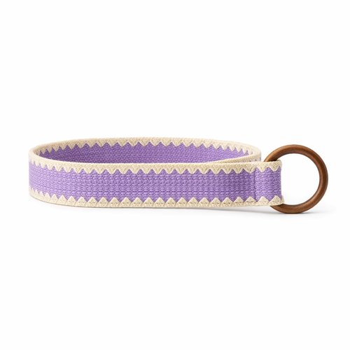HS Riem - Kartelprint met Houten Gesp - verstelbare pasvorm - 3 kleuren - SIDE