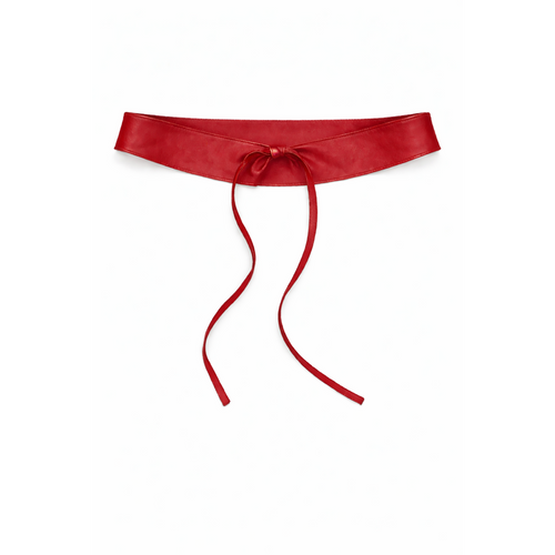 HS Riem - In 10+ Kleuren - Tailleriem Geknoopt - Donkerrood