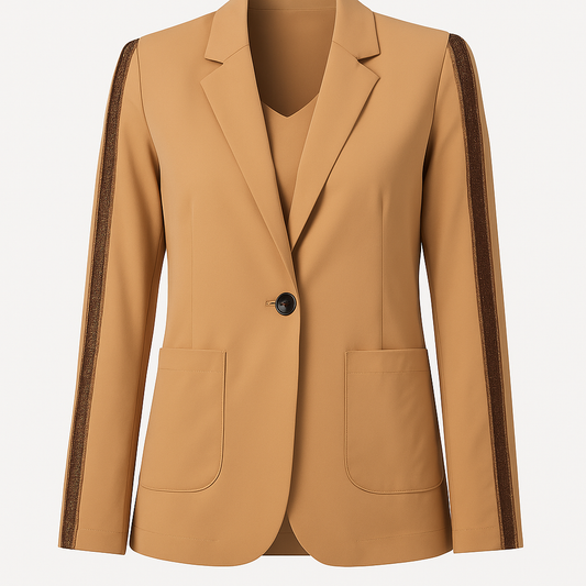 Dames blazer met Glitterband op Mouw