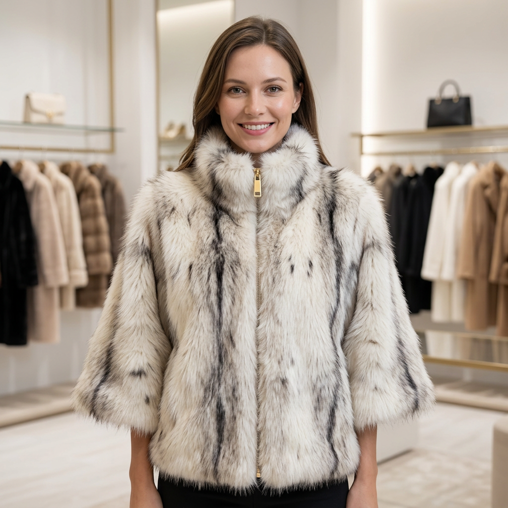 Faux Fur Jas – Model 41054