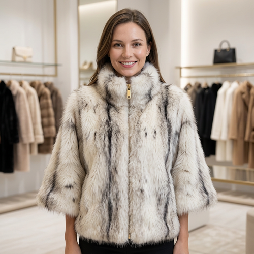 Faux Fur Jas – Model 41054