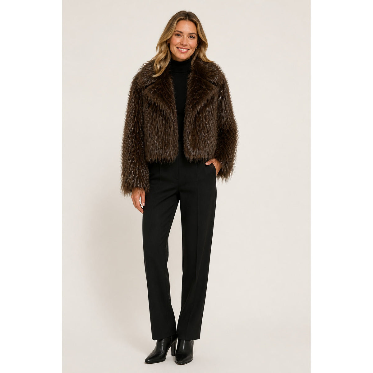 Shaggy Harige Jas – Model 39206