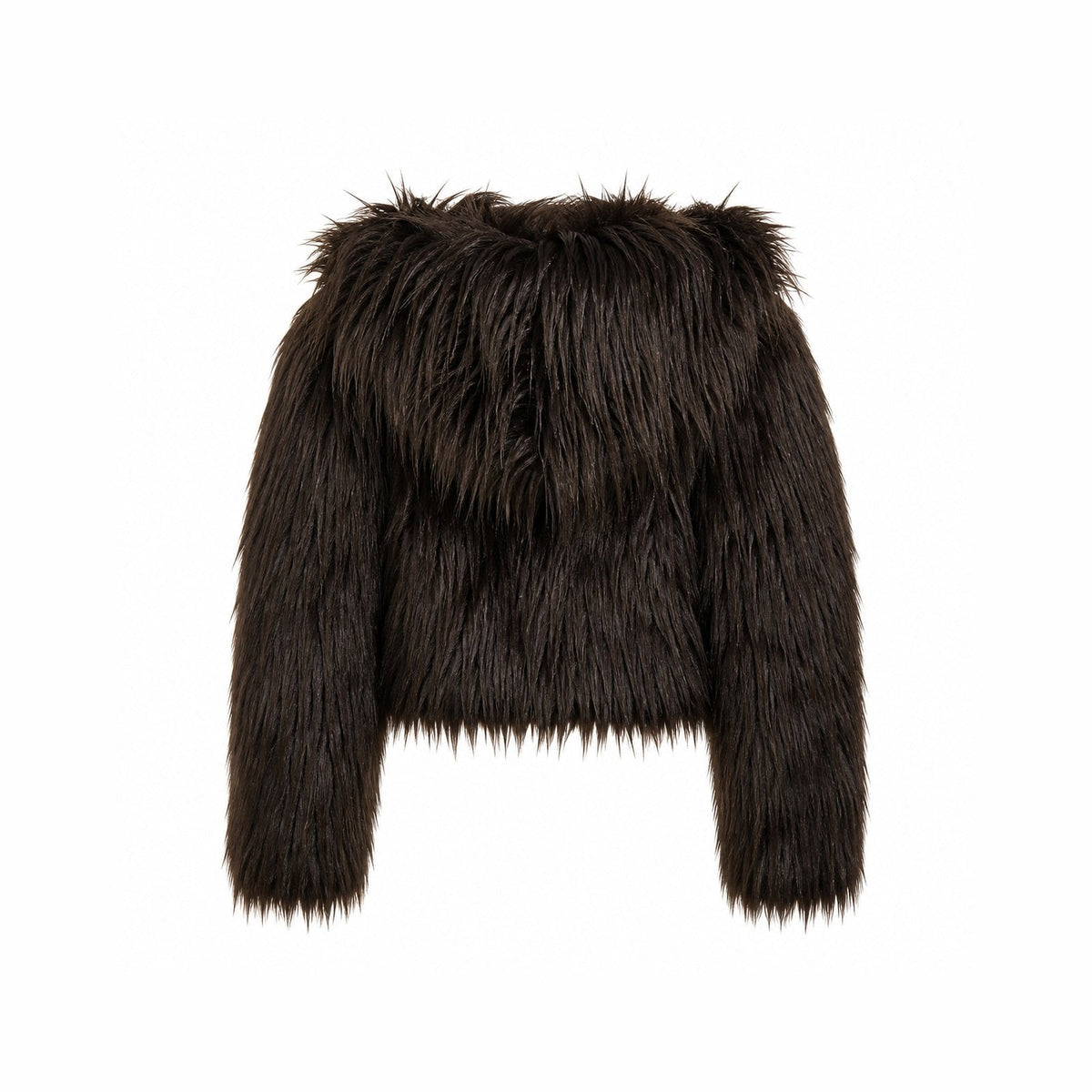 Shaggy Faux Fur Jas met Capuchon - One Size