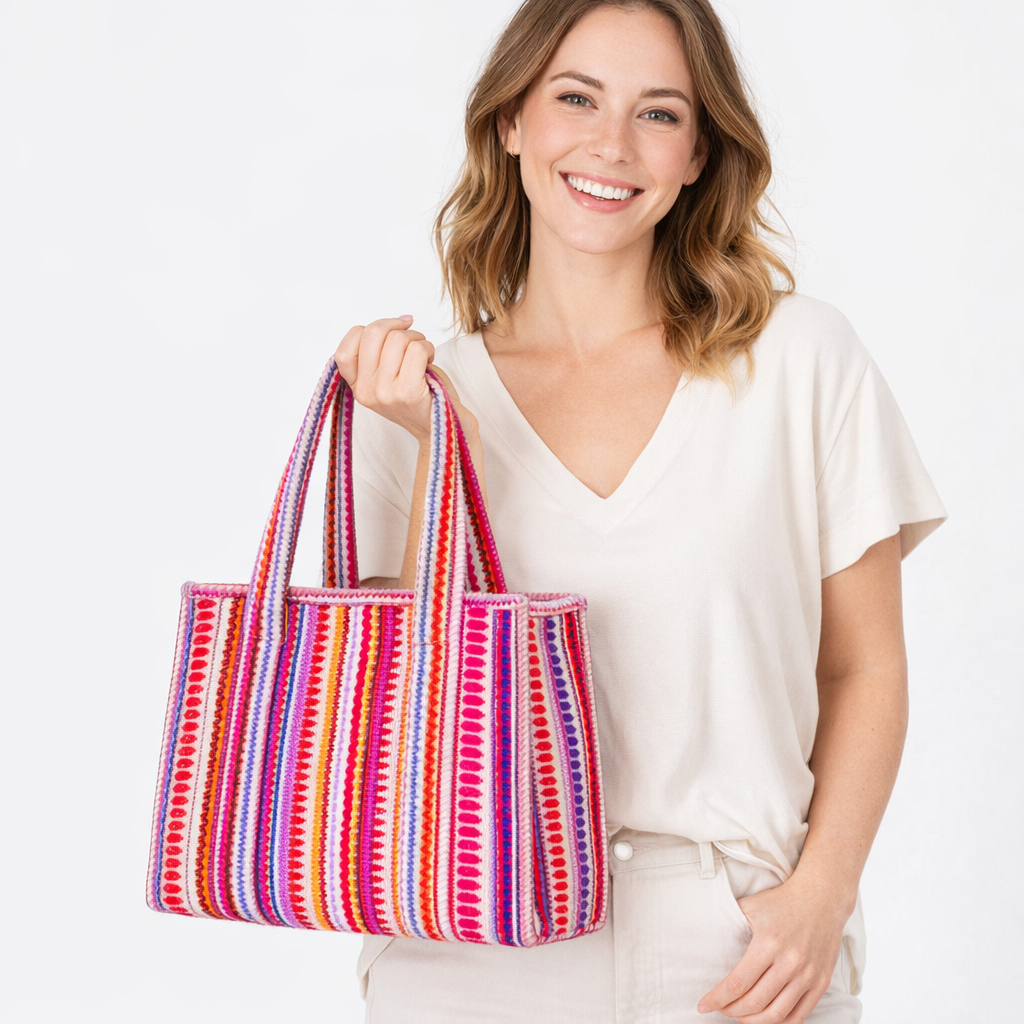 HS Shopper - 100% Katoen - praktisch voor dagelijks gebruik - 6 kleuren - MODEL_FRONT