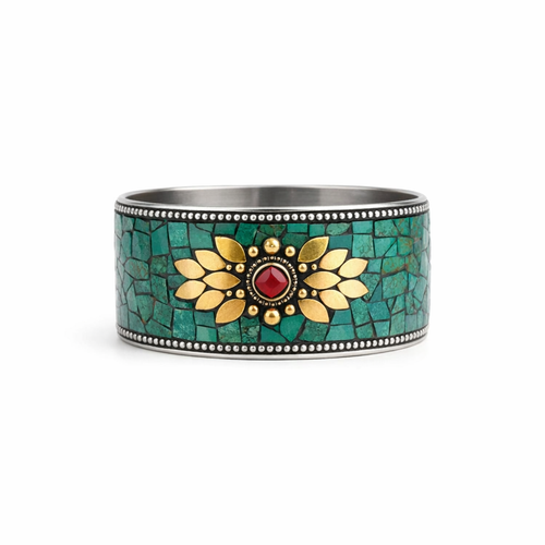 HS Bangle - Met Klemsluiting - Made In India - statement detail - BACK