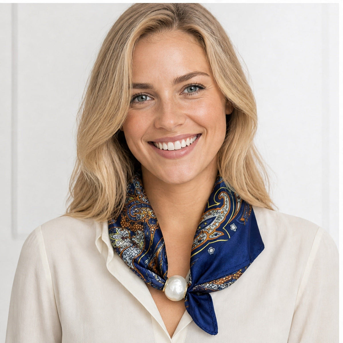 Parelsjaal met Paisleyprint