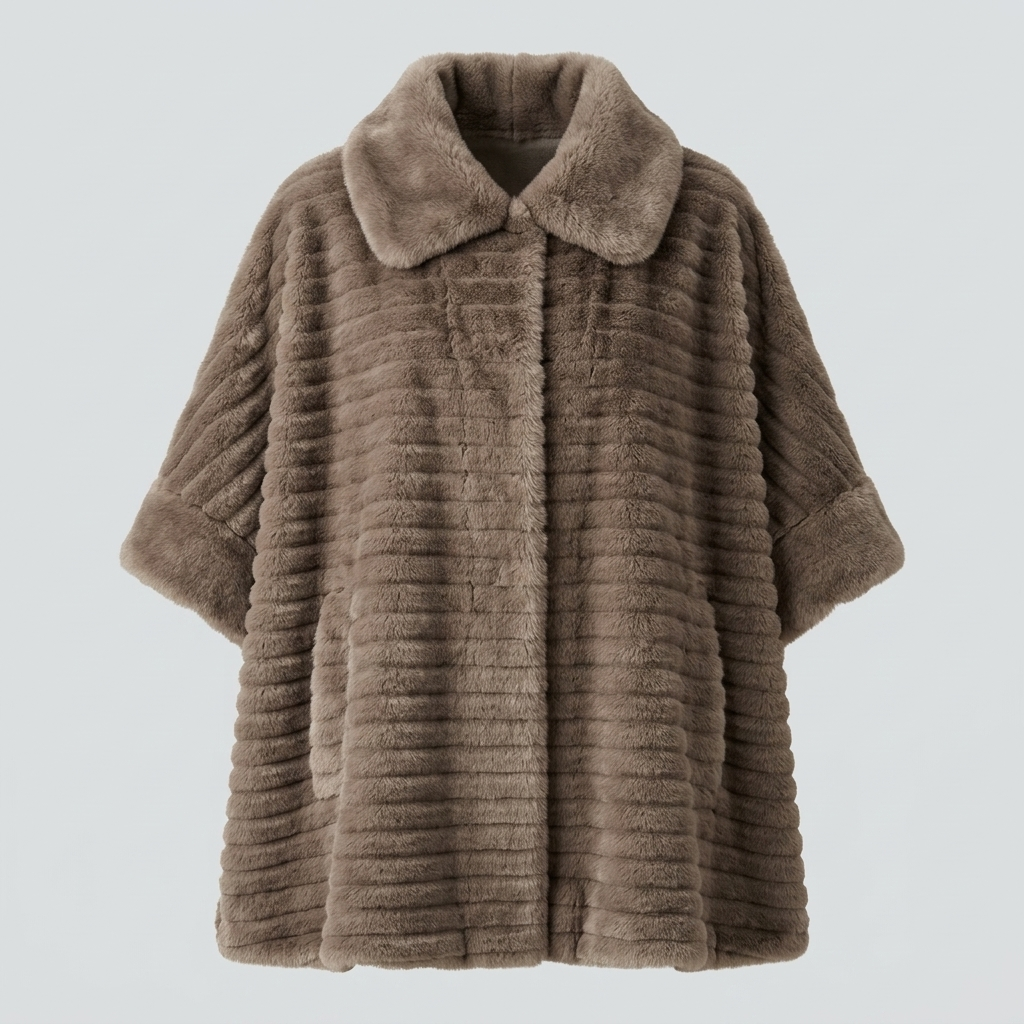 Faux Fur Poncho – Model 41091