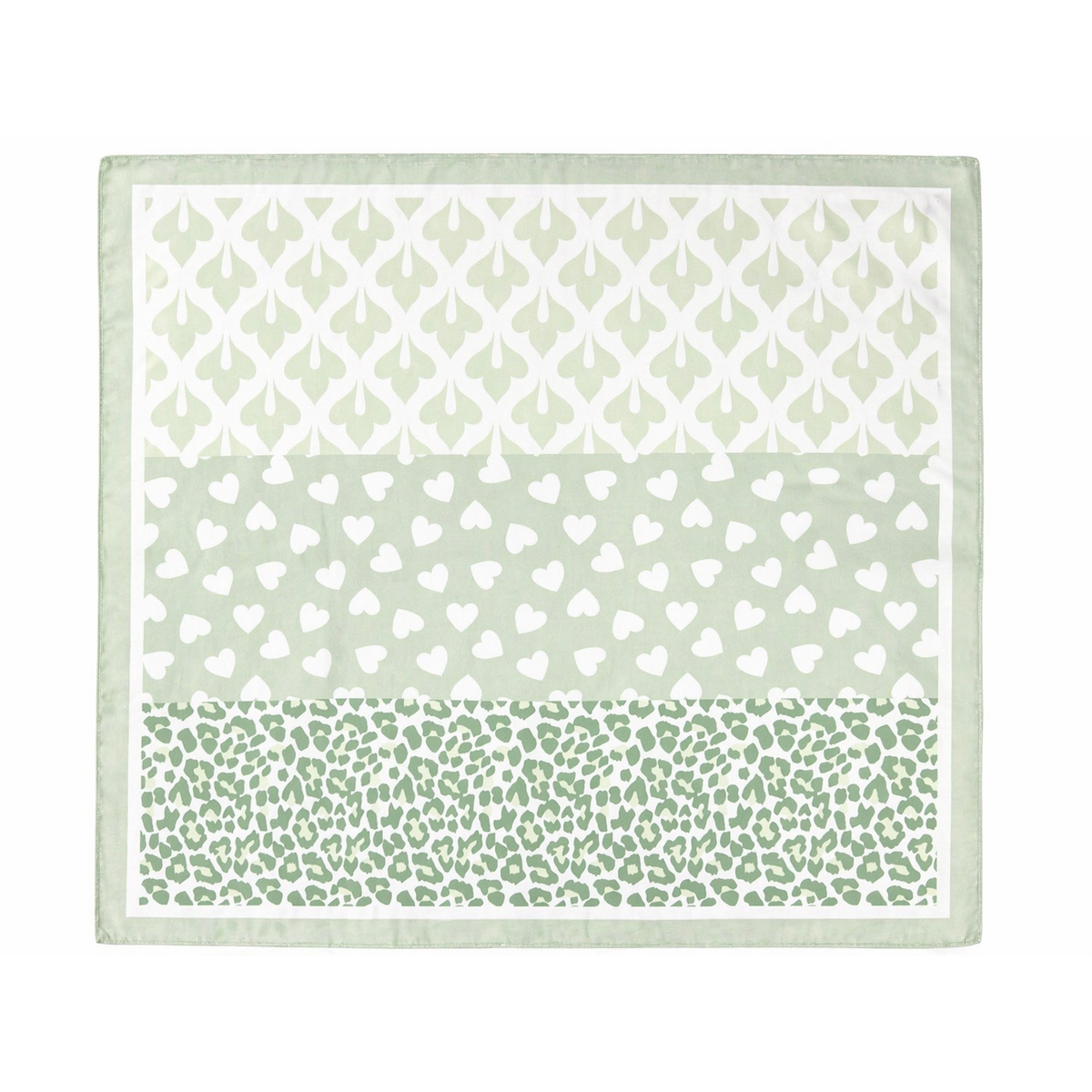 HS Sjaal - 70x70 NIEUW - In 5 Kleuren - Zijde Satijnen Look - Groen