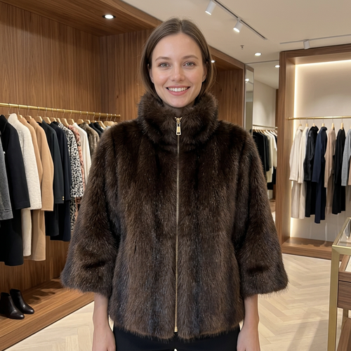 Faux Fur Jas – Model 41054