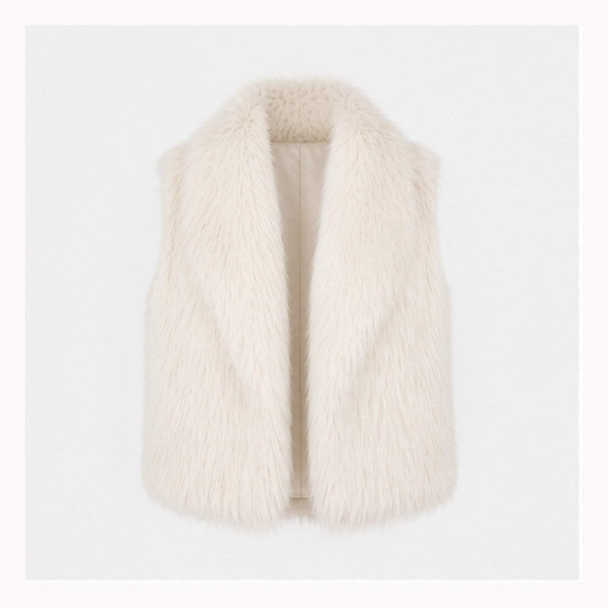 Shaggy Faux Fur Bodywarmer - One Size