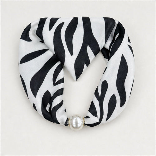 Parelsjaal met Zebraprint