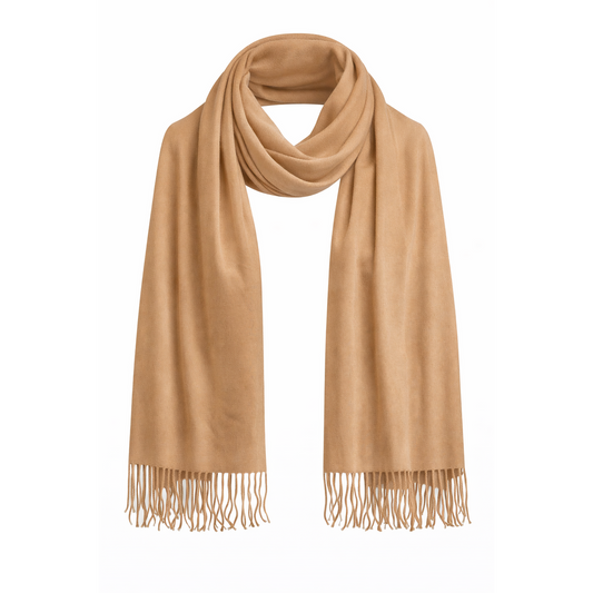 HS Cashmere Look Sjaal - 10+ Kleuren - 180x68cm - Veelzijdig te gebruiken - Camel