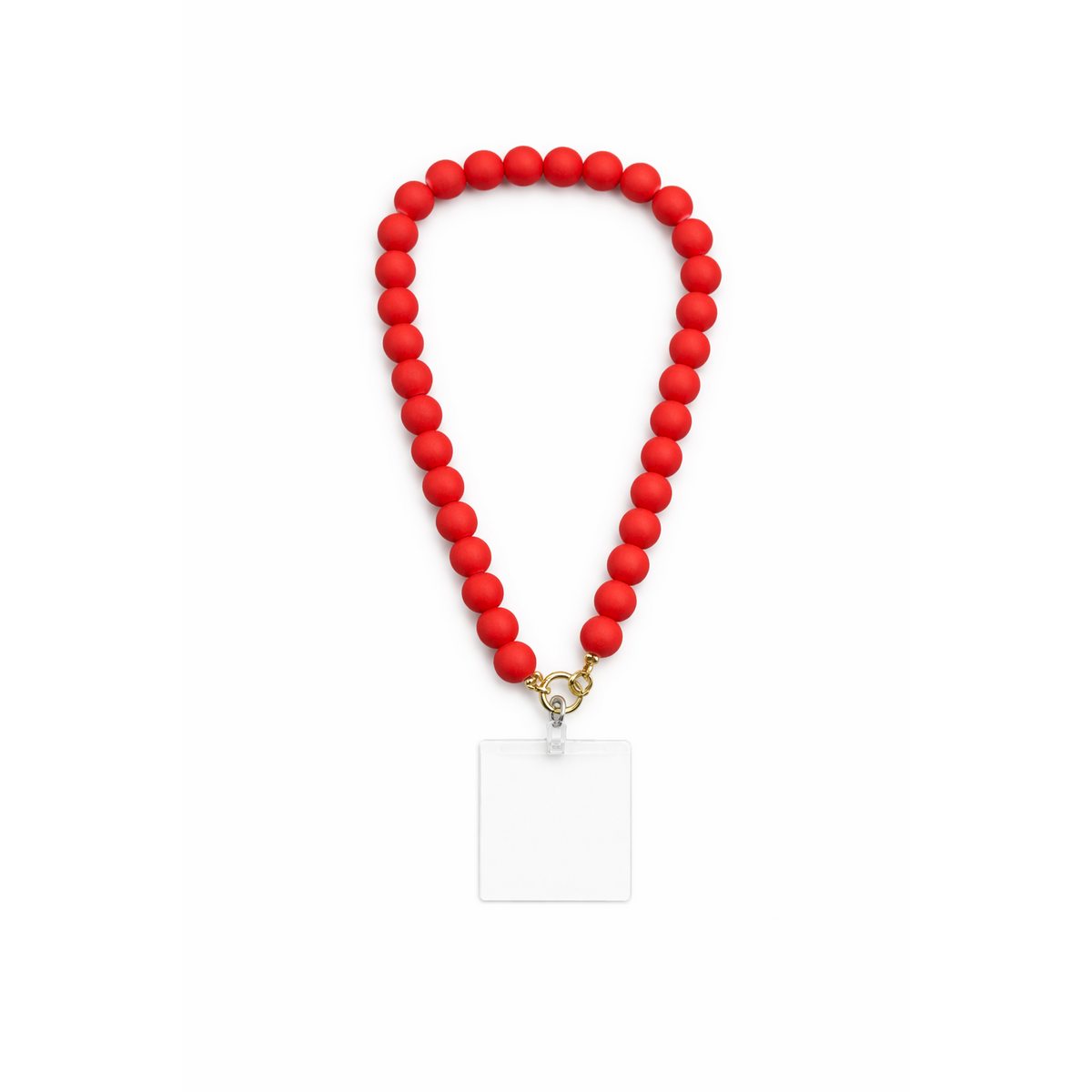 HS Telefoonkoord - In 4+ Kleuren - Kralen - Rood