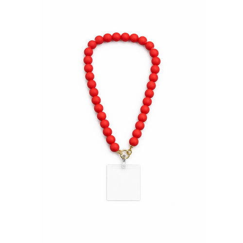 HS Telefoonkoord - In 4+ Kleuren - Kralen - Rood