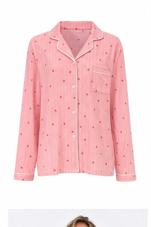 Pyjamaset met Bloemetjesprint