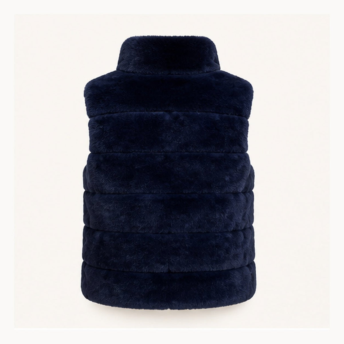 Faux Fur Bodywarmer met Hoge Kraag – One Size