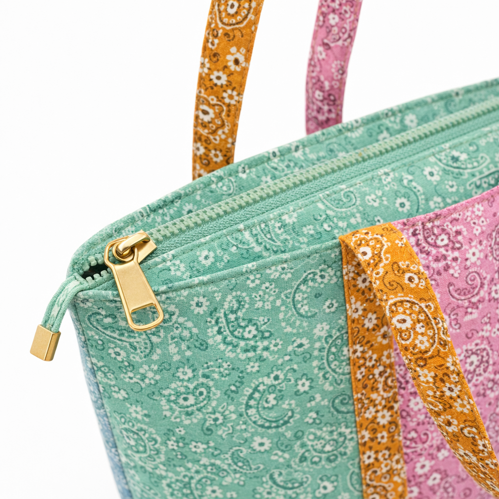 HS Shopper - Paisley Multi Pastel - HIT - DETAIL