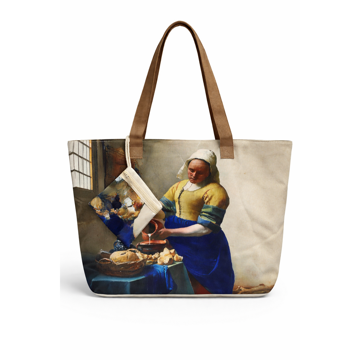 HS Tas - In 5+ varianten - Schilderij Design incl. mini-tas - Milkmaid