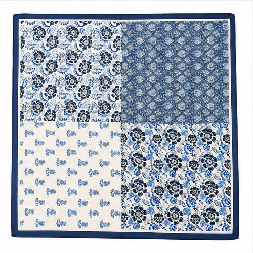 Vierkante Sjaal 70x70 Satijnlook – Bloemenprint