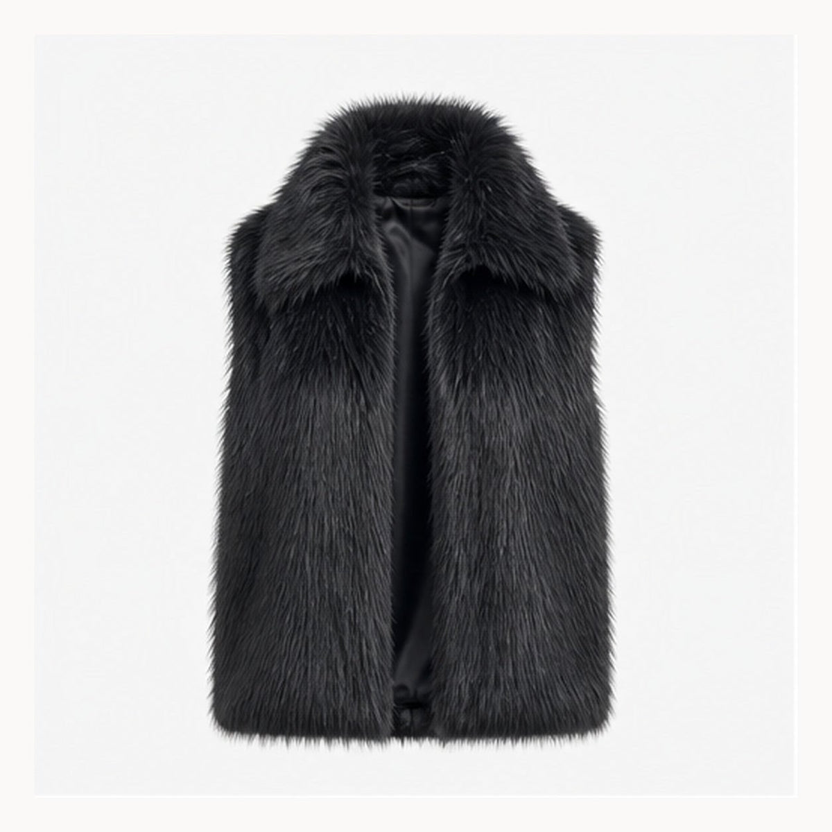 Shaggy Faux Fur Bodywarmer - One Size