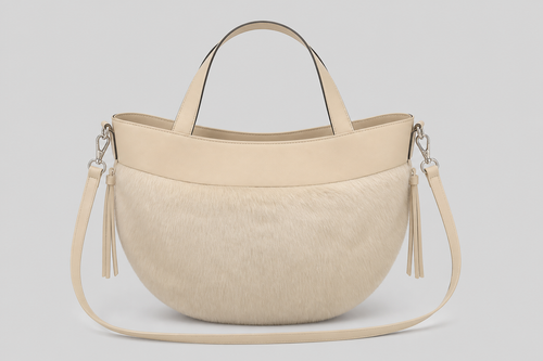 Faux Fur Crescent Tas