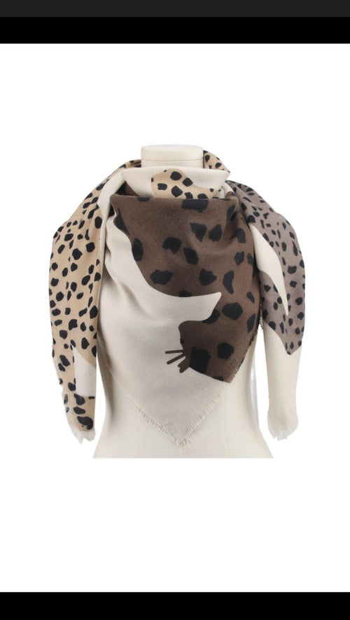 Luipaard Patchwork Sjaal