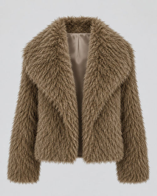 Faux Fur Shaggy Jas