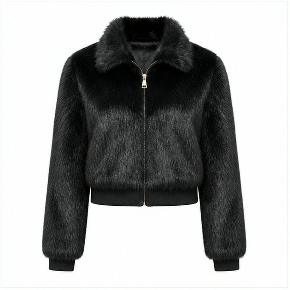 Faux Fur Bomberjas met Elastische Band - One Size