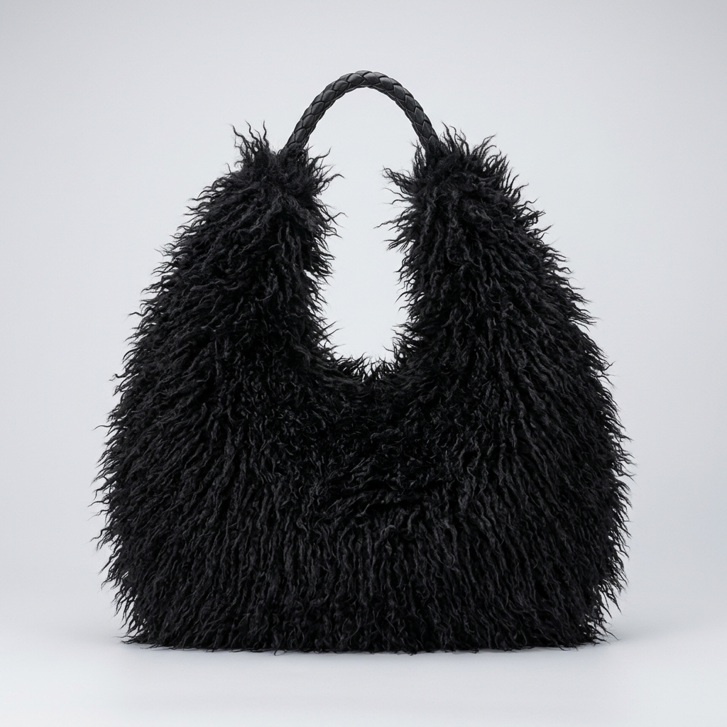 Faux Fur Shaggy Tas