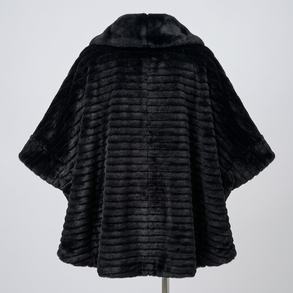 Faux Fur Poncho – Model 41091