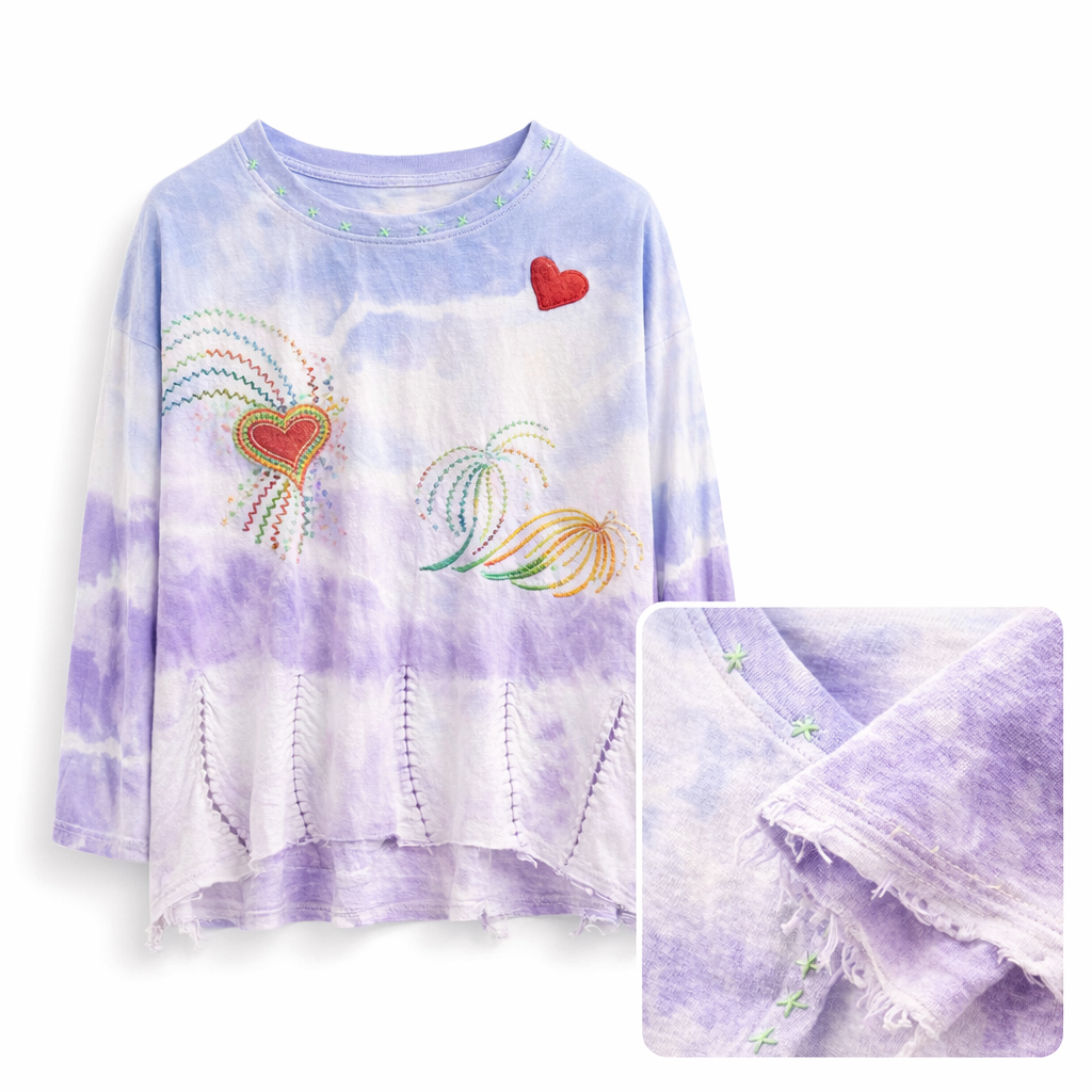 HS T-Shirt - 100% Katoen - Long Sleeve - comfortabele pasvorm - 4 kleuren - DETAIL