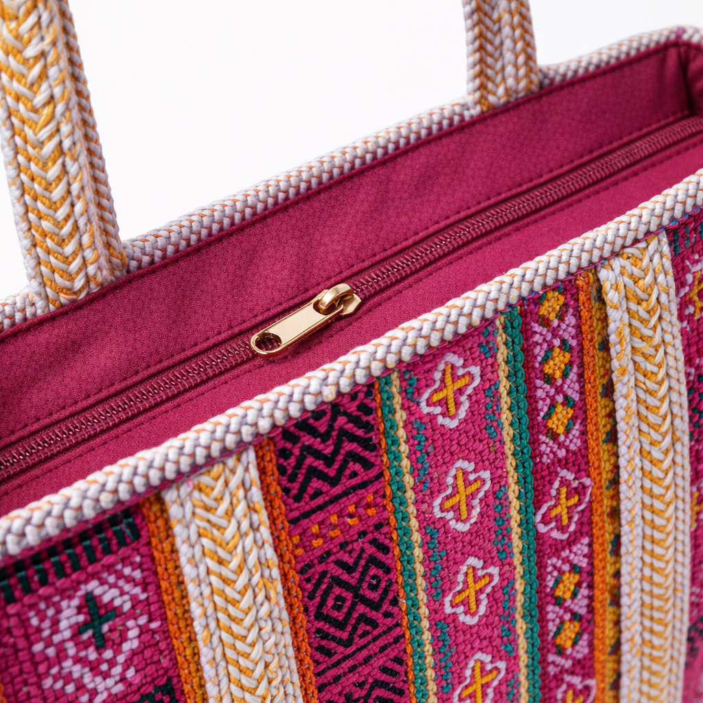 HS Shopper - 100% Katoen - praktisch voor dagelijks gebruik - 6 kleuren - DETAIL