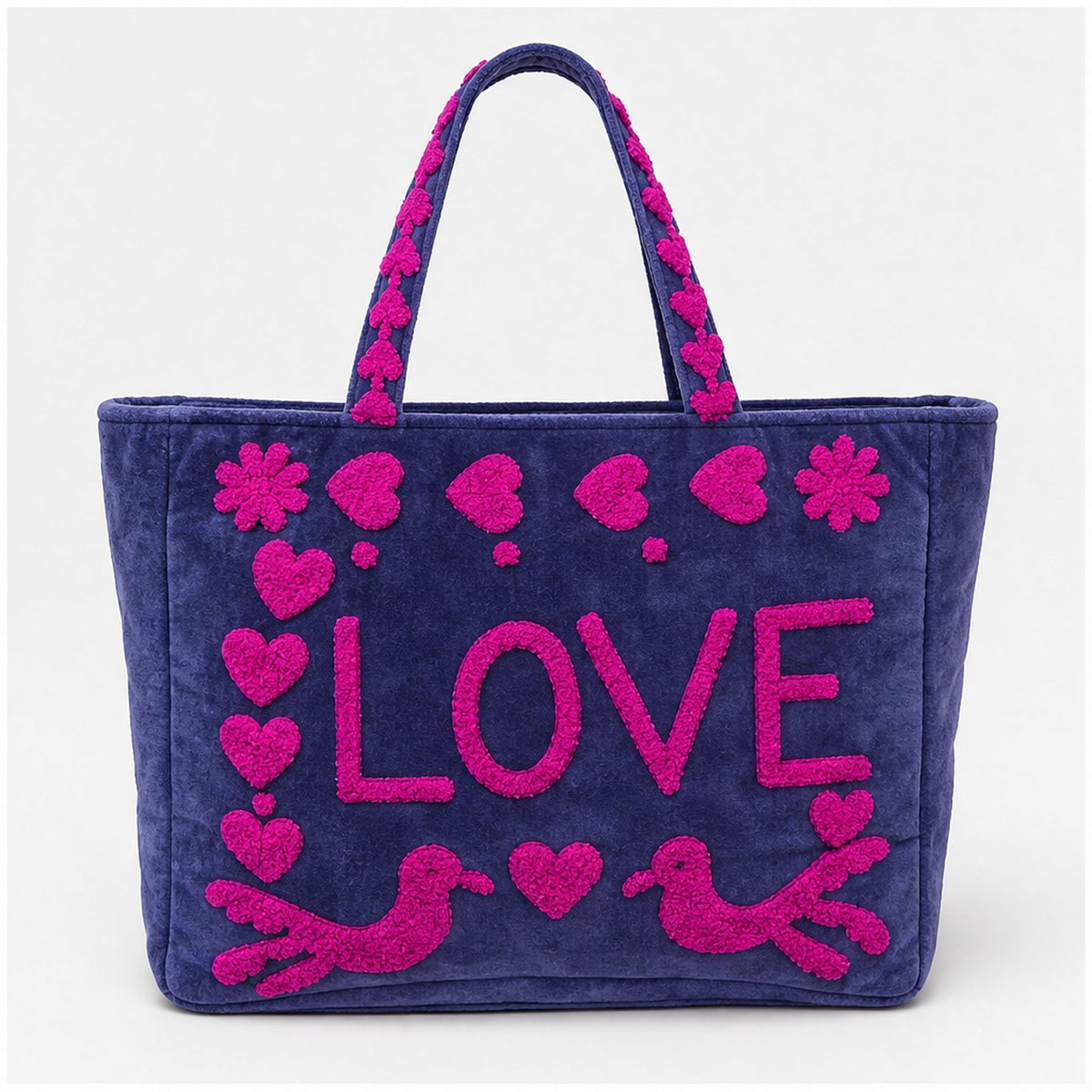 Velvet Tas met Rits – Love & Peace