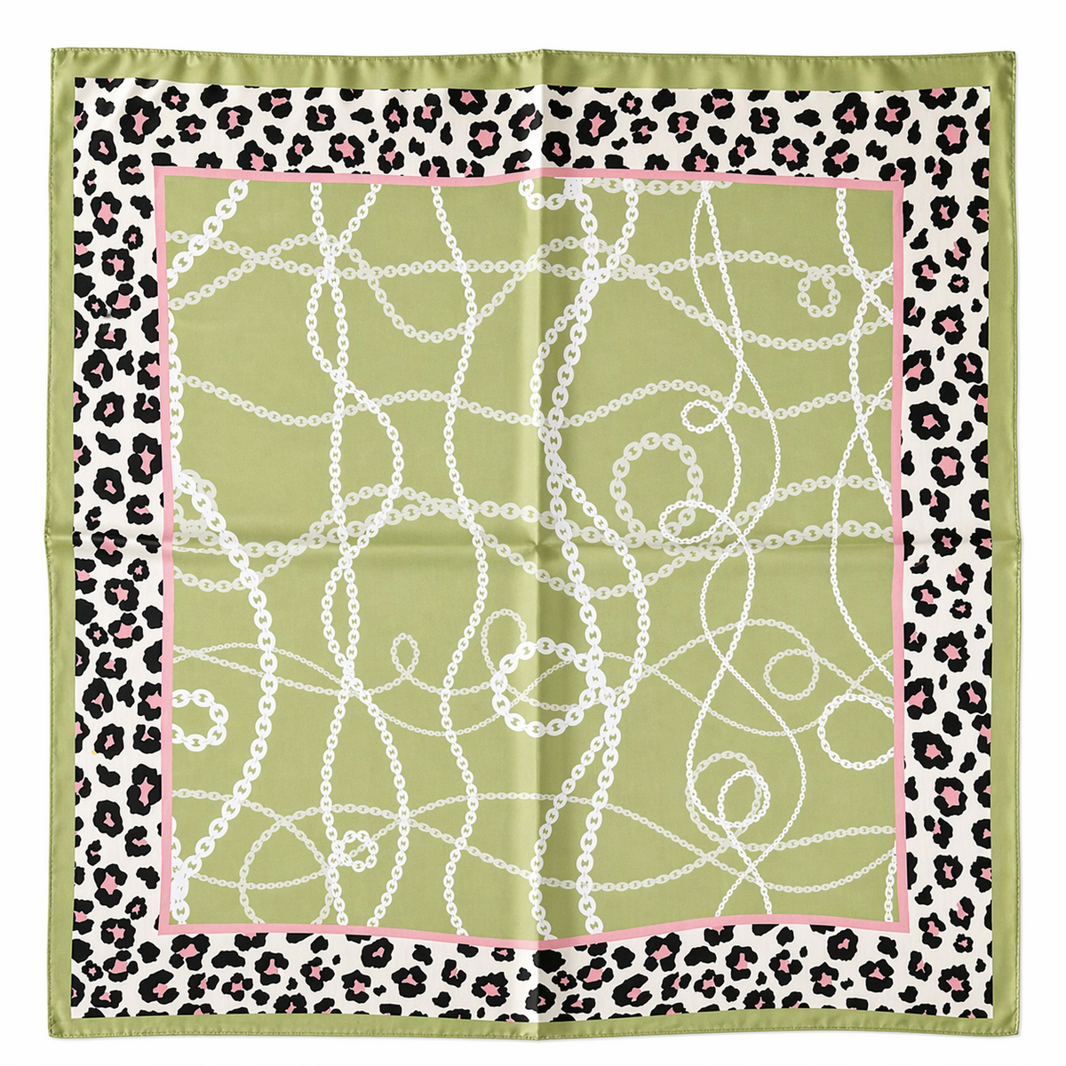 HS Sjaal - 70x70 NIEUW - In 4 Kleuren - Zijde Satijnen Look - Groen
