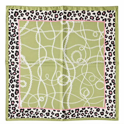 HS Sjaal - 70x70 NIEUW - In 4 Kleuren - Zijde Satijnen Look - Groen