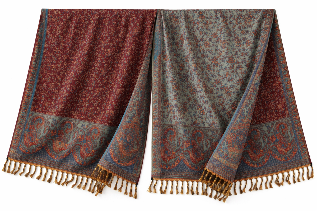 Dubbelzijdige Wintersjaal – Yak Wool