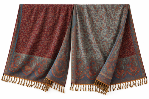 Dubbelzijdige Wintersjaal – Yak Wool