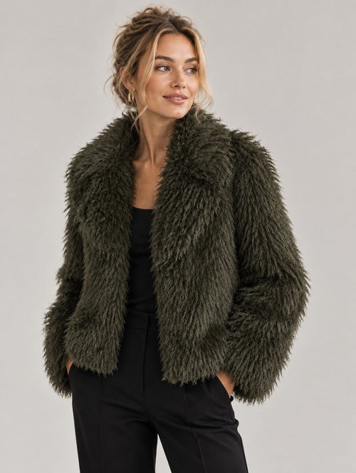 Faux Fur Shaggy Jas