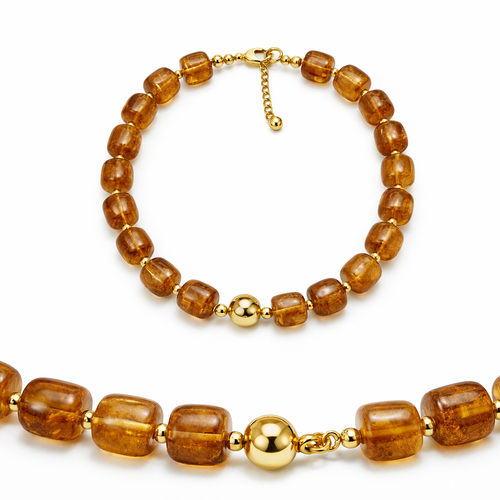 HS Ketting - Met Gouden Touch - statement detail - 14 kleuren - DETAIL