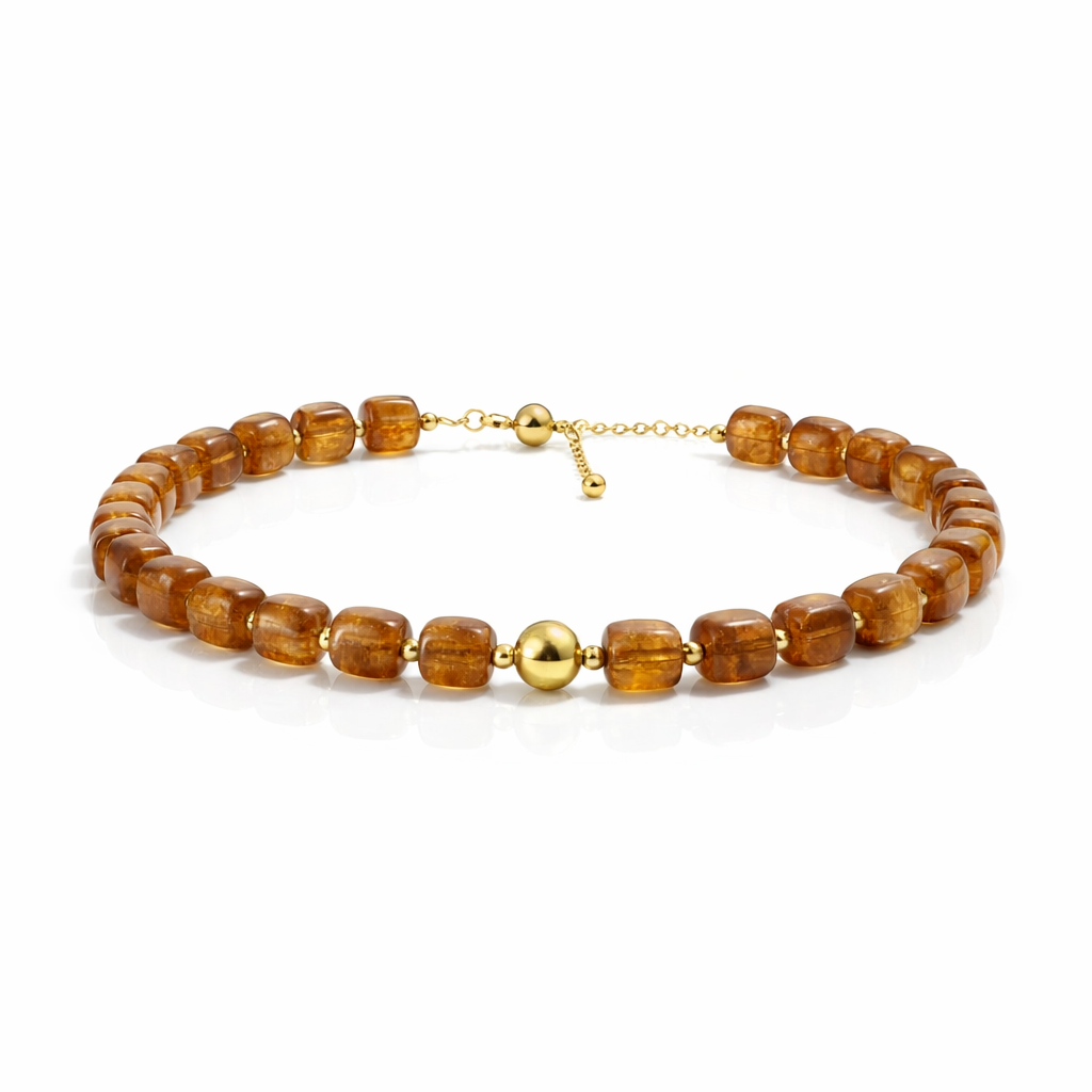 HS Ketting - Met Gouden Touch - statement detail - 14 kleuren - SIDE