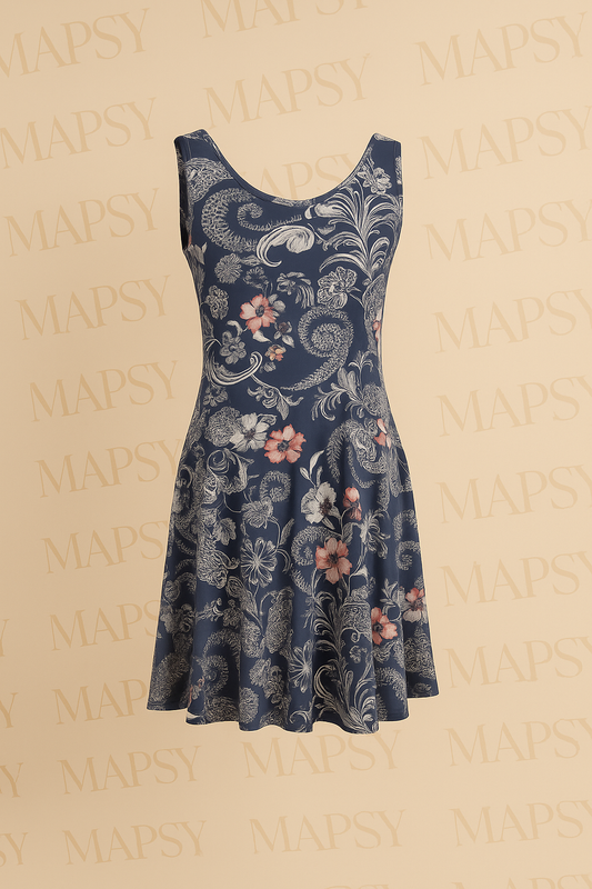 Debbie Morgan Zomerjurk – Navy Bloemenpracht - Mapsy B.V