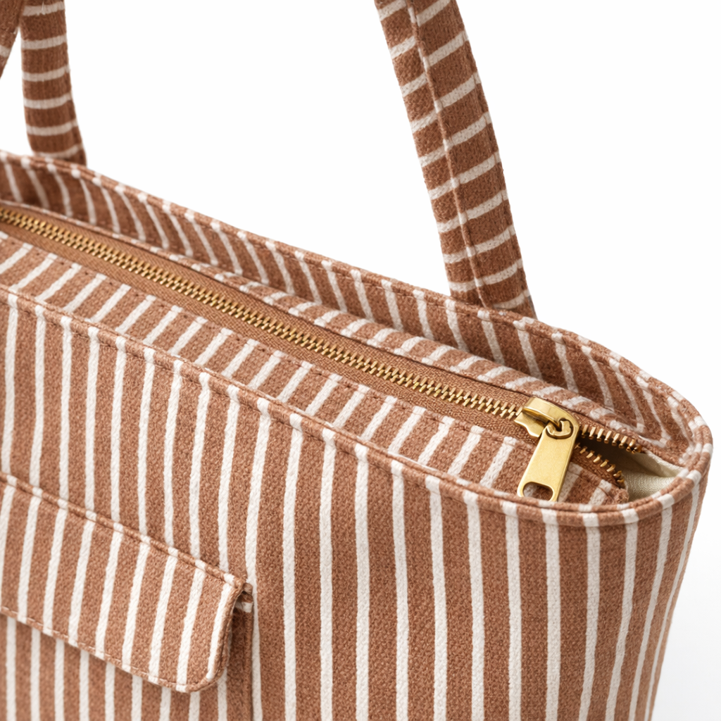 HS Tas - Big Shopper Badstof - praktisch voor dagelijks gebruik - 4 kleuren - DETAIL