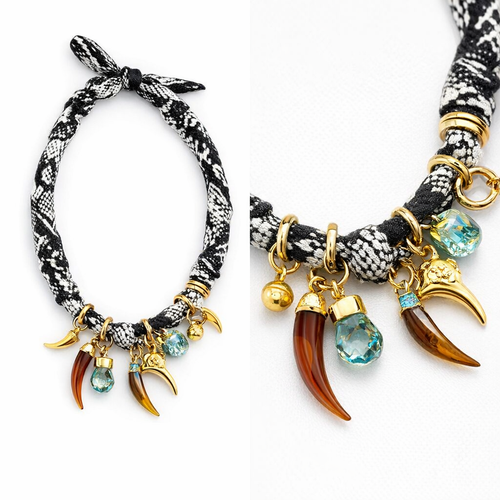HS Ketting - Beads - Stof - statement detail - DETAIL