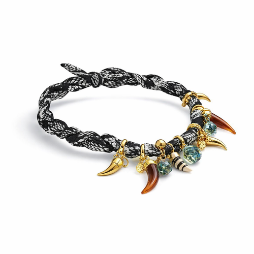 HS Ketting - Beads - Stof - statement detail - SIDE