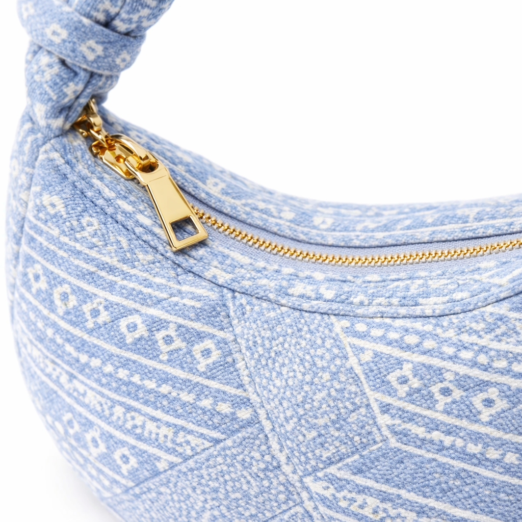 HS Handtas - Banana shape Paisley - praktisch voor dagelijks gebruik - 3 kleuren - DETAIL