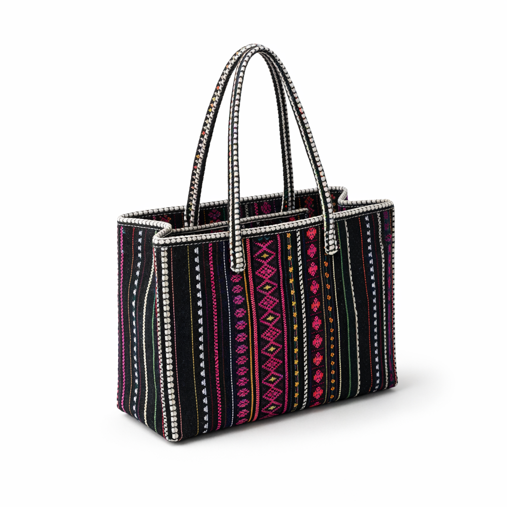 HS Shopper - 100% Katoen - praktisch voor dagelijks gebruik - 6 kleuren - SIDE