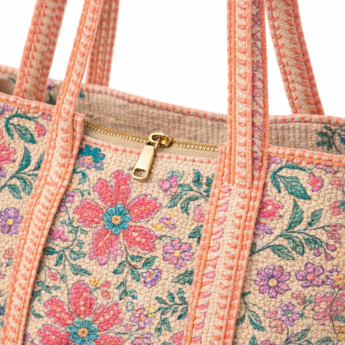 HS Shopper - 100% Katoen - praktisch voor dagelijks gebruik - 11 kleuren - DETAIL