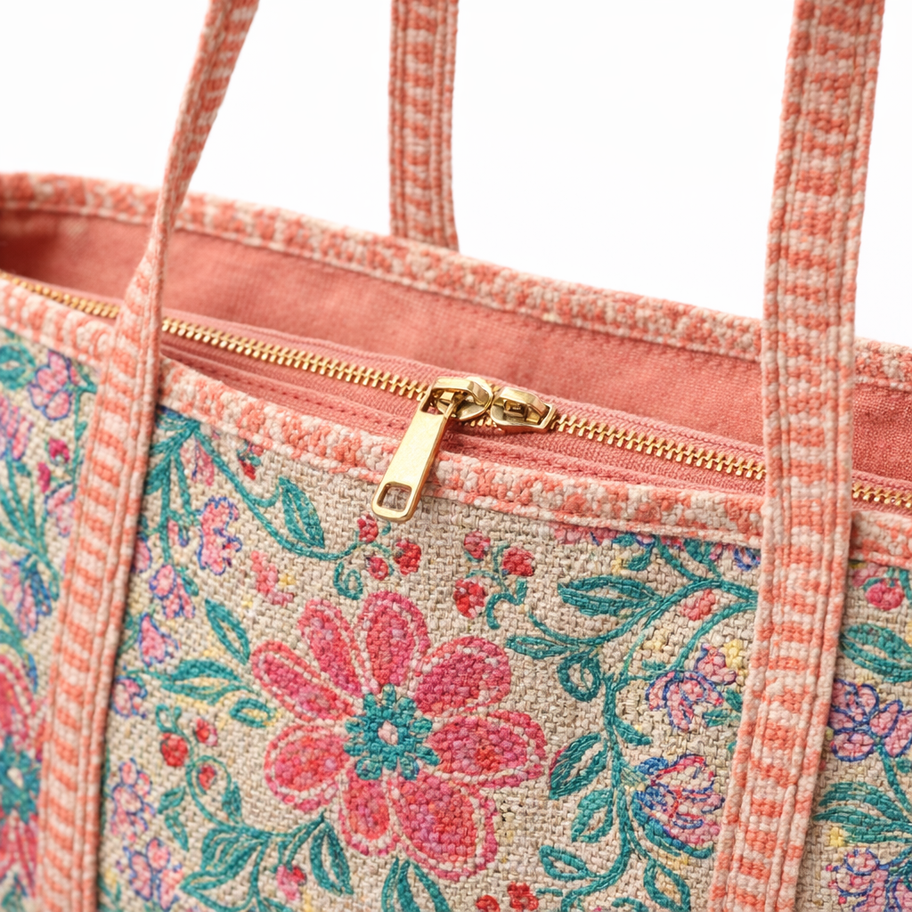 HS Shopper - 100% Katoen - praktisch voor dagelijks gebruik - 11 kleuren - DETAIL